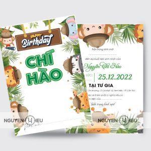 Thiệp sinh nhật Nguyễn Hiếu thiết kế